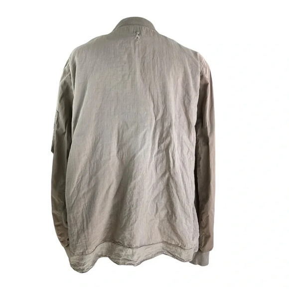 EUROPEAN CULTURE Design by David Peppicelli Zip Jacket Tan Size Large - Picture 3 of 15